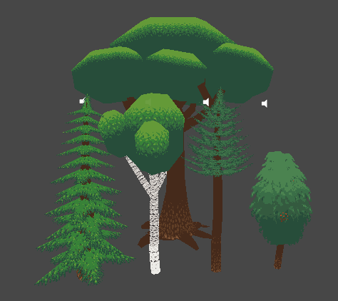 Image of all the trees in Iso Tammi